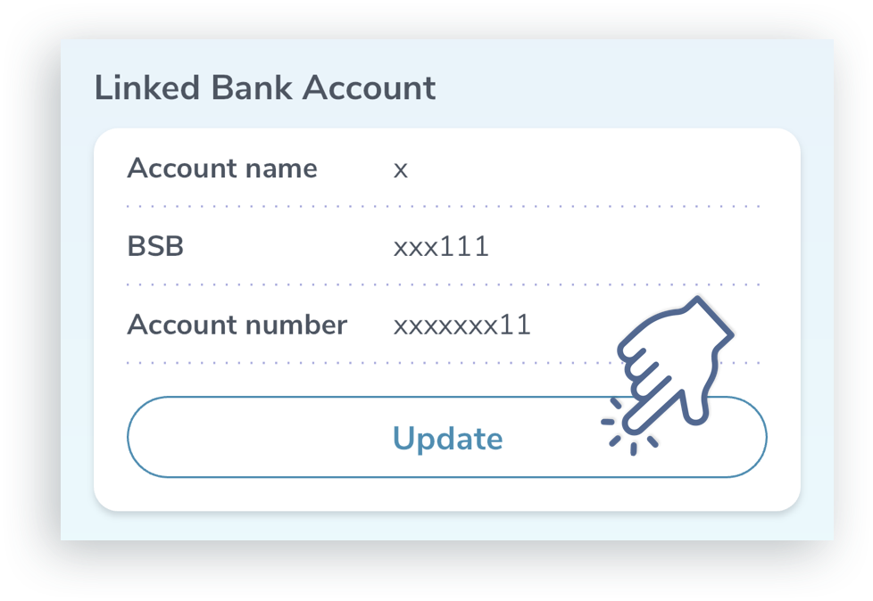 Change Bank Account Details For MePay PropertyMe Customer Support