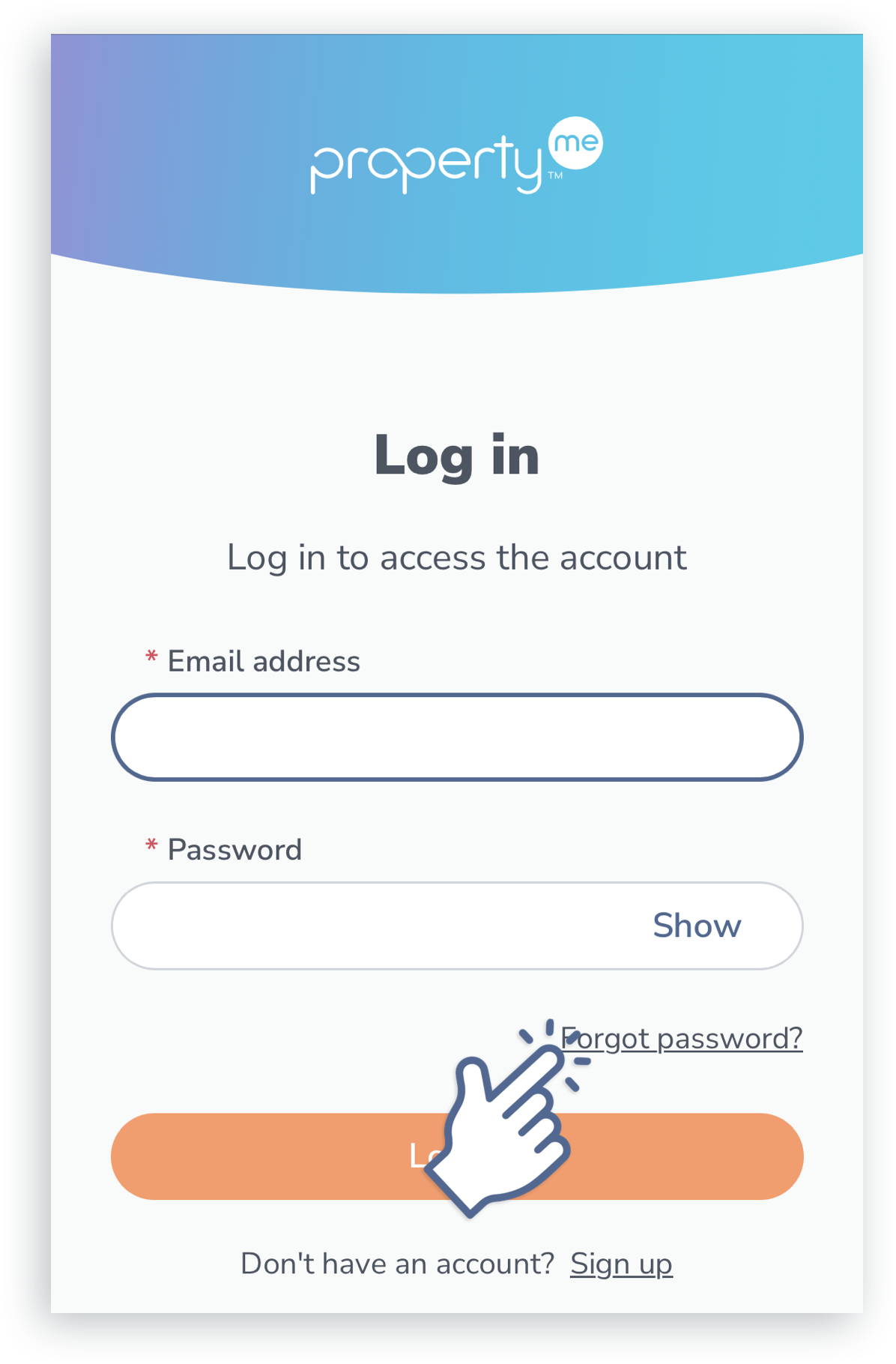 Tap Forgot Password.png