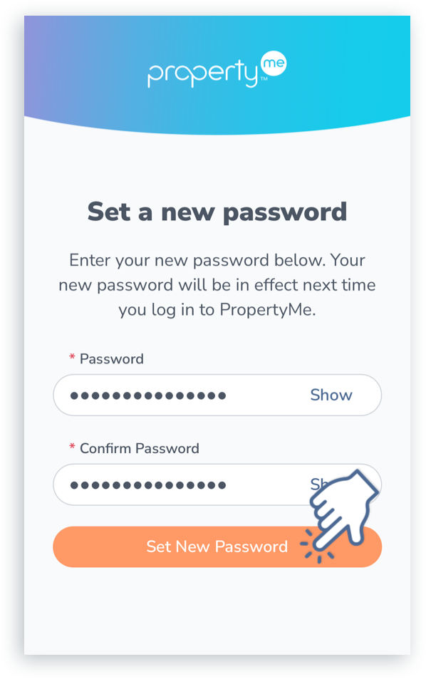 Tap Set New Password.png