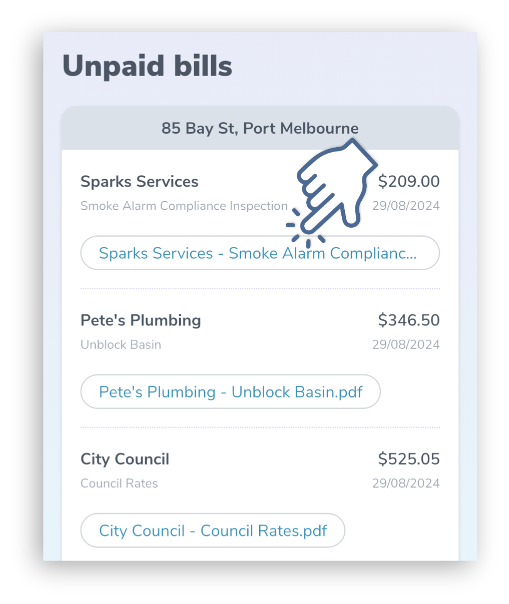 Tap Unpaid Bill Document.png