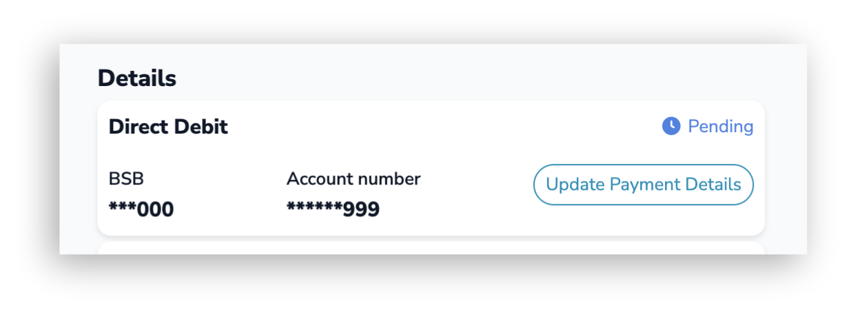 Pending Bank Account Details Change.png